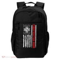 Firefighters Proud Firefighter Mom USA Flag Fireman Hero Backpack thumb 0