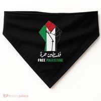 Free Palestine Free Gaza Palestinians Lives Matter USA-Made Doggie Bandana thumb 0