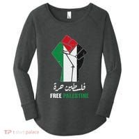 Free Palestine Free Gaza Palestinians Lives Matter Women's Perfect Tri Tunic Long Sleeve Shirt thumb 0