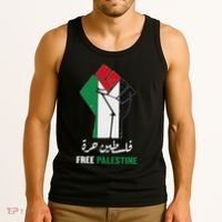 Free Palestine Free Gaza Palestinians Lives Matter Tank Top thumb 3