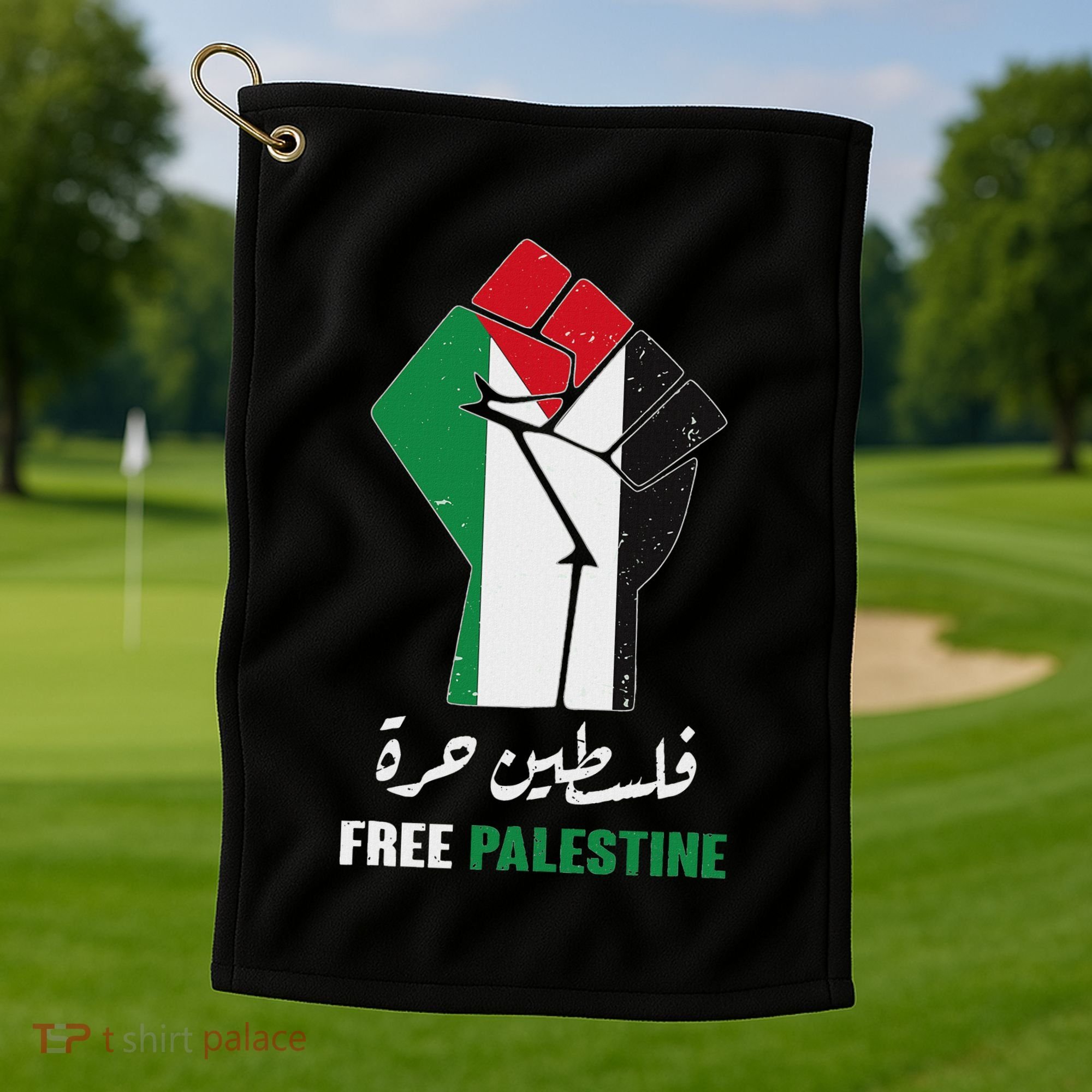 Free Palestine Free Gaza Palestinians Lives Matter Golf Towel