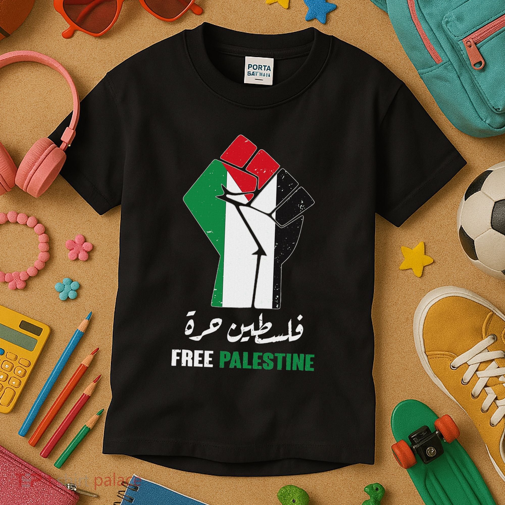 Free Palestine Free Gaza Palestinians Lives Matter Kids T-Shirt