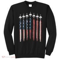 F4 Phantom Fighter Jet USA Flag Airplane F4 4th Of July Sweatshirt thumb 0