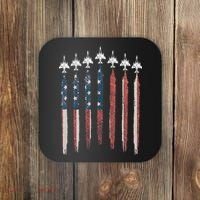 F4 Phantom Fighter Jet USA Flag Airplane F4 4th Of July Coaster thumb 0