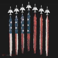 F4 Phantom Fighter Jet USA Flag Airplane F4 4th Of July Women's Hoodie thumb 2