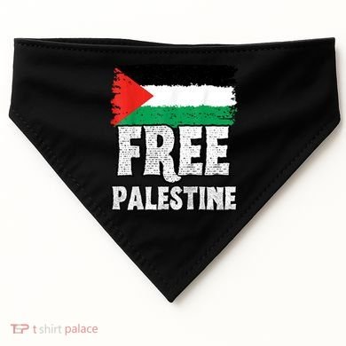 Free Palestine Flag USA-Made Doggie Bandana