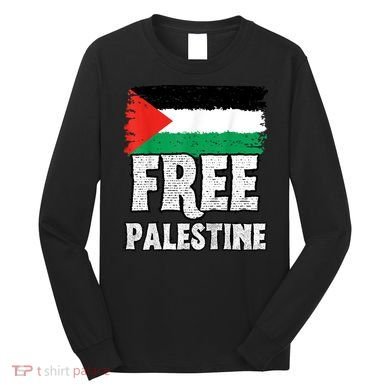 Free Palestine Flag Long Sleeve Shirt