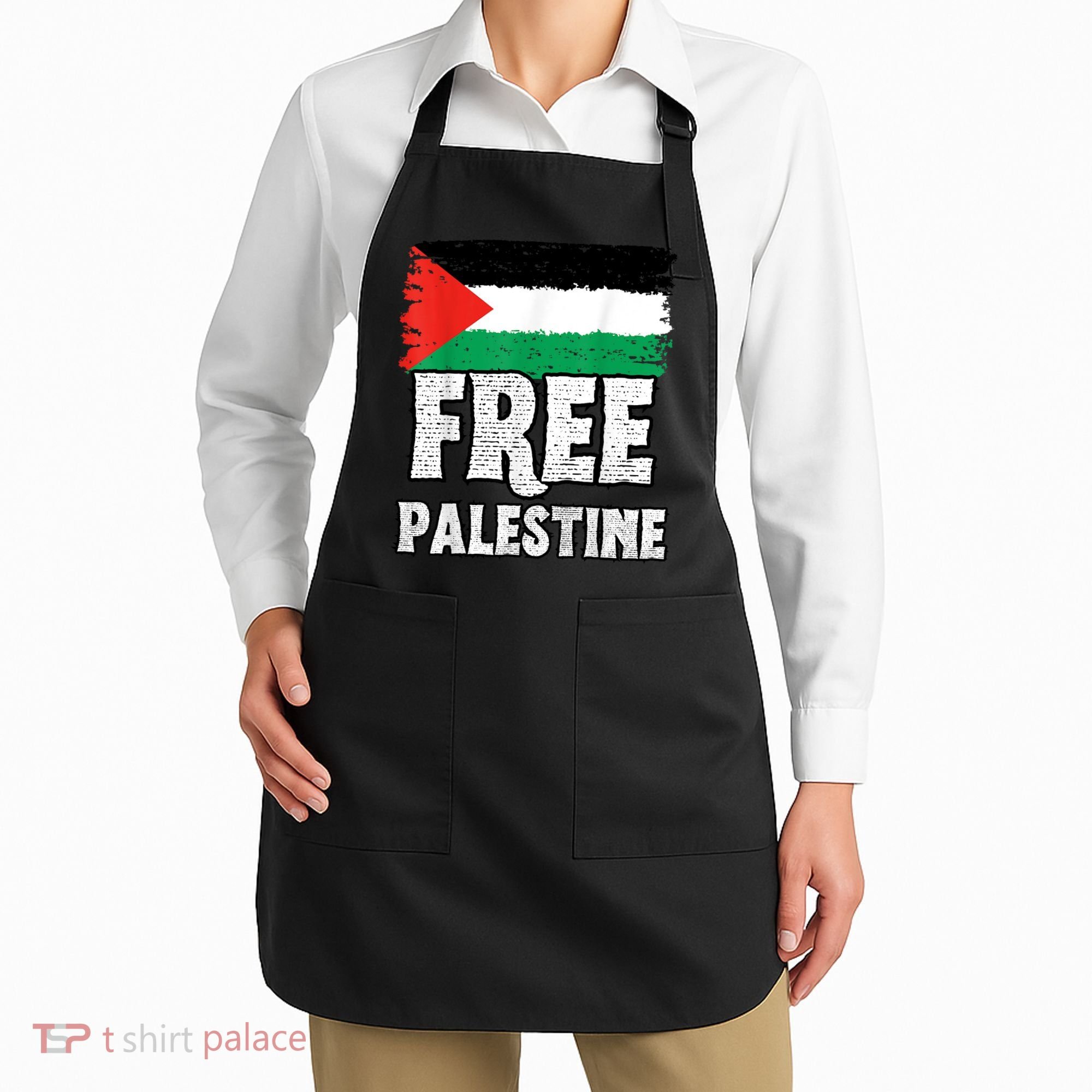 Free Palestine Flag Apron