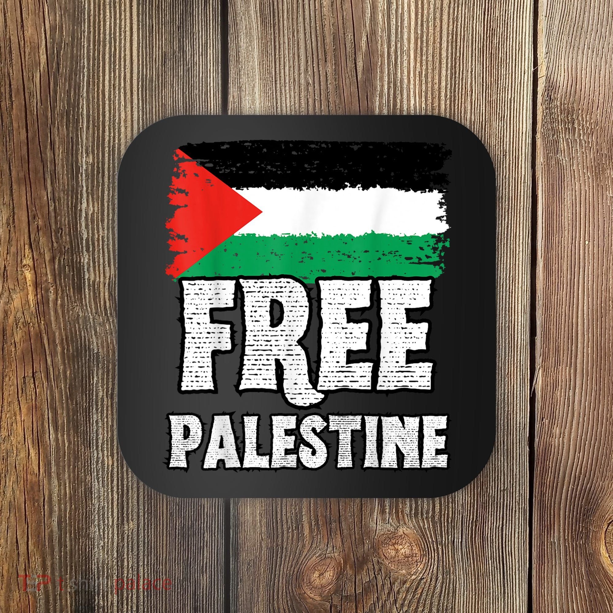Free Palestine Flag Coaster