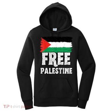 Free Palestine Flag Women's Hoodie