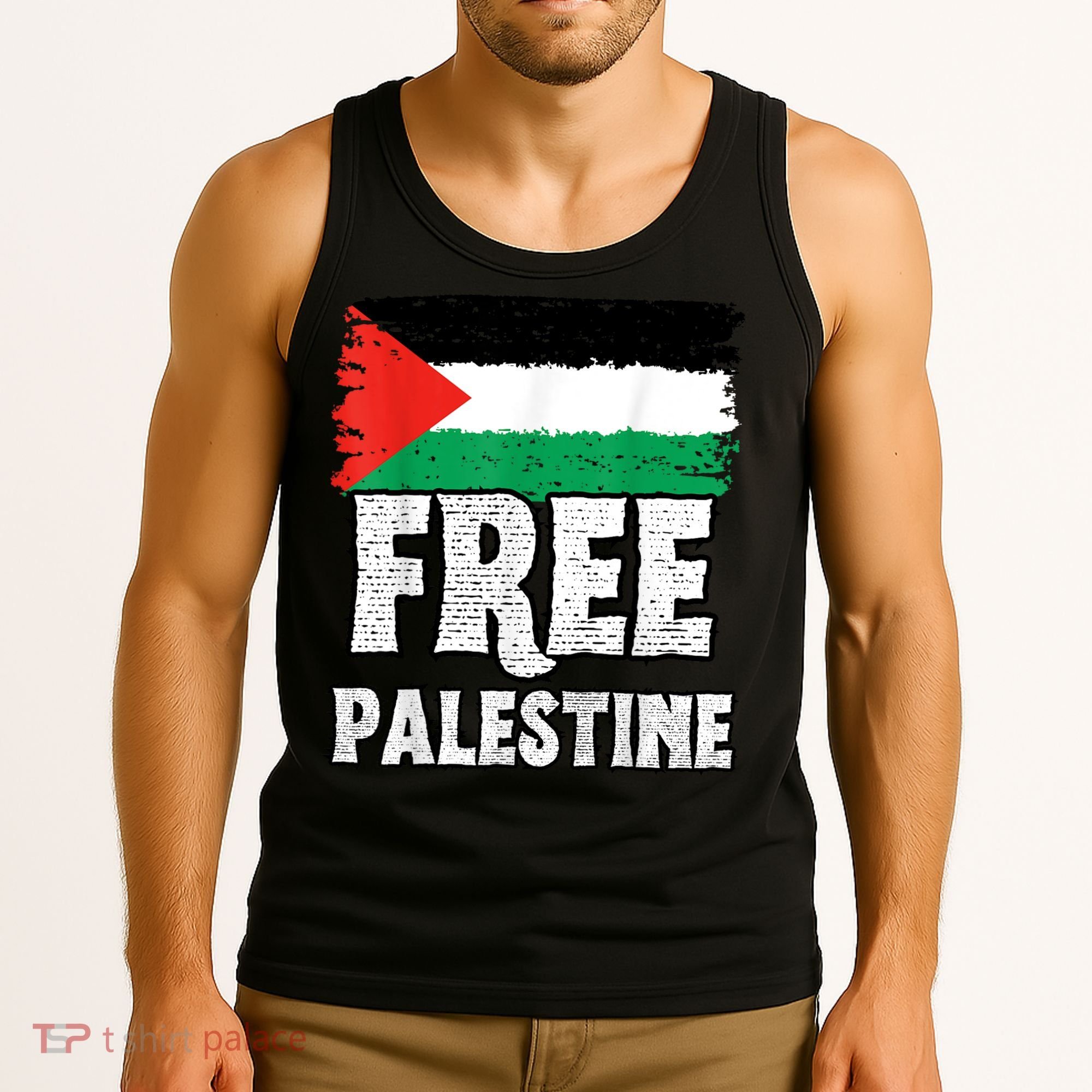 Free Palestine Flag Tank Top