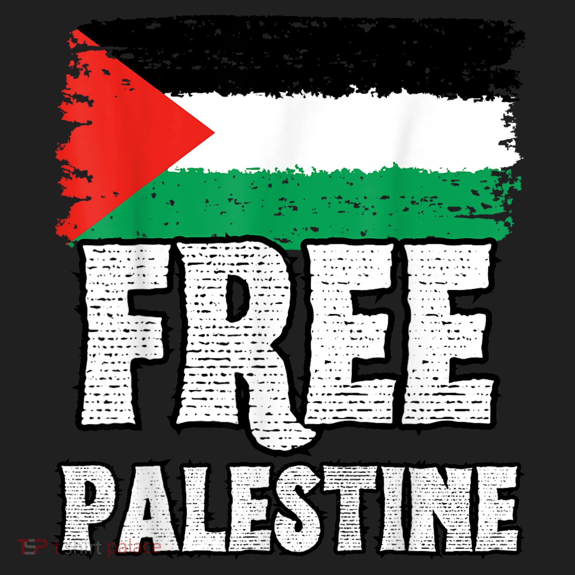 Free Palestine Flag Golf Towel