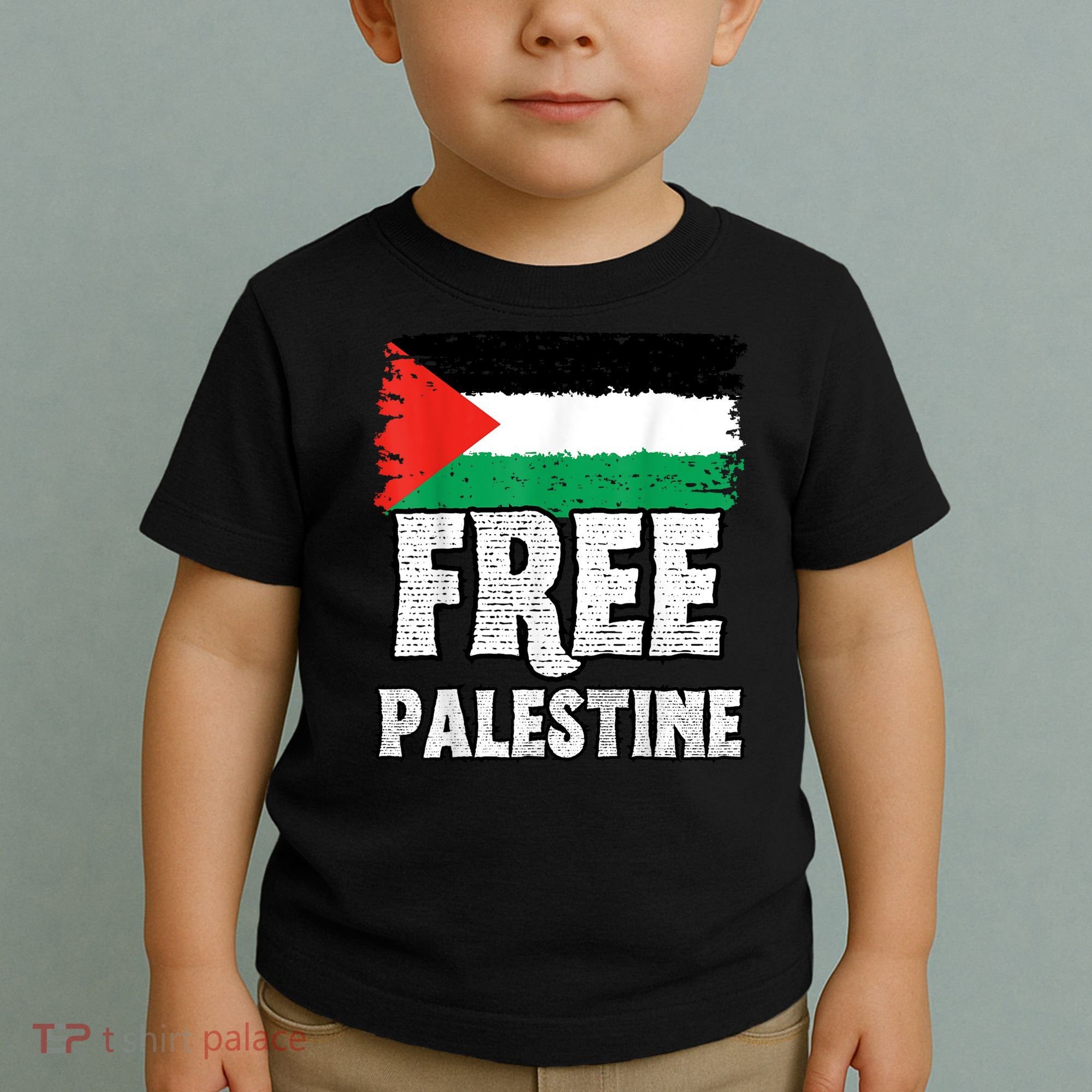 Free Palestine Flag Toddler T-Shirt