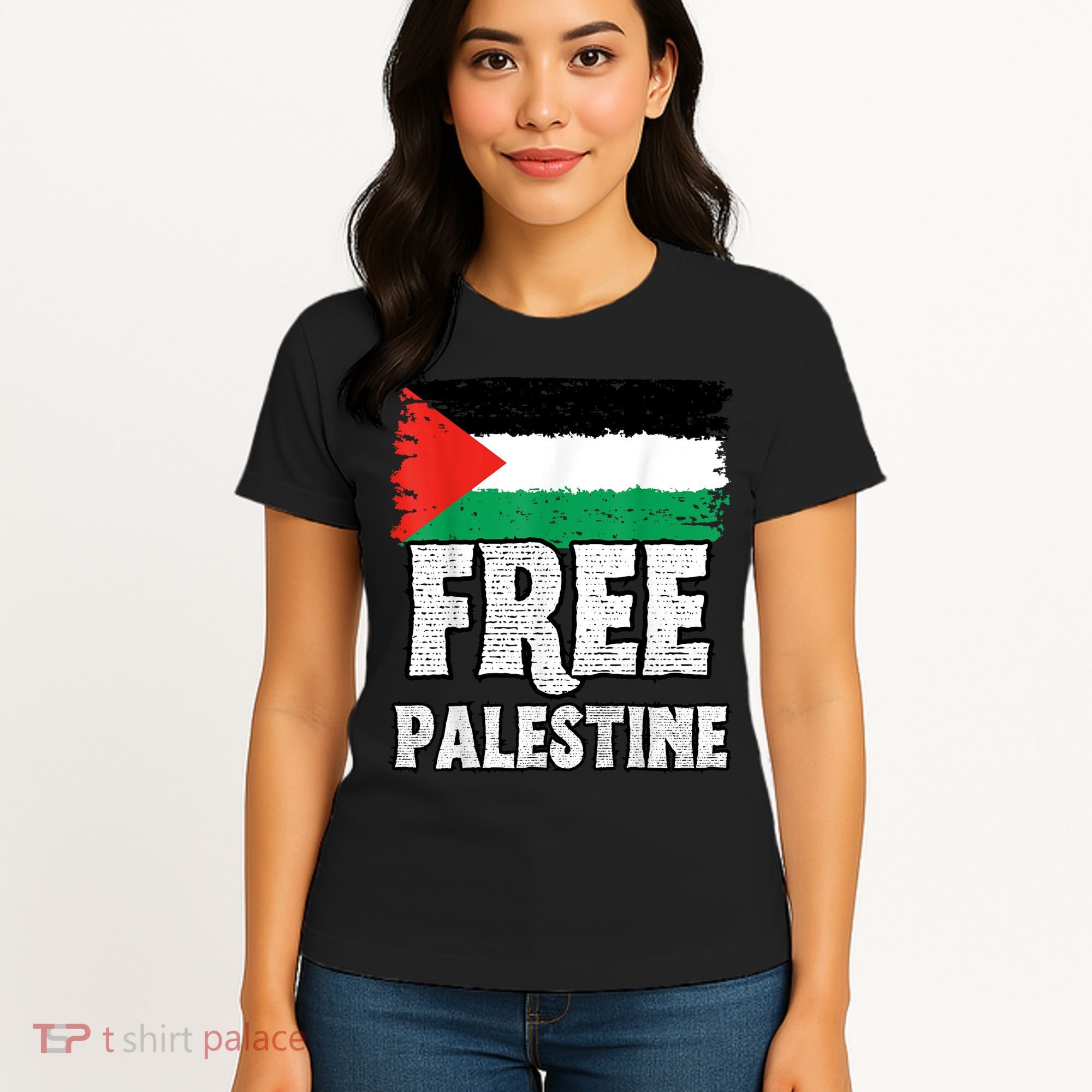 Free Palestine Flag Women's T-Shirt