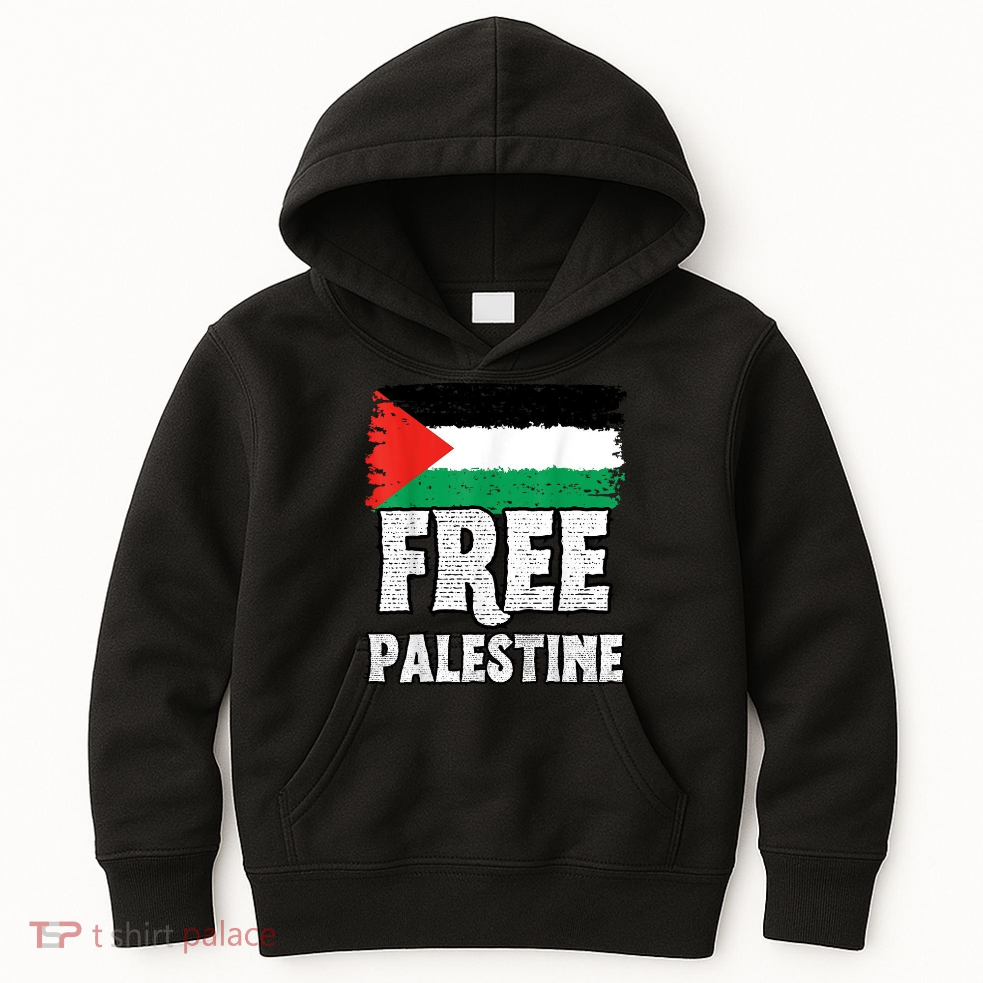 Free Palestine Flag Kids Hoodie