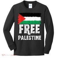 Free Palestine Flag Kids Long Sleeve Shirt thumb 0