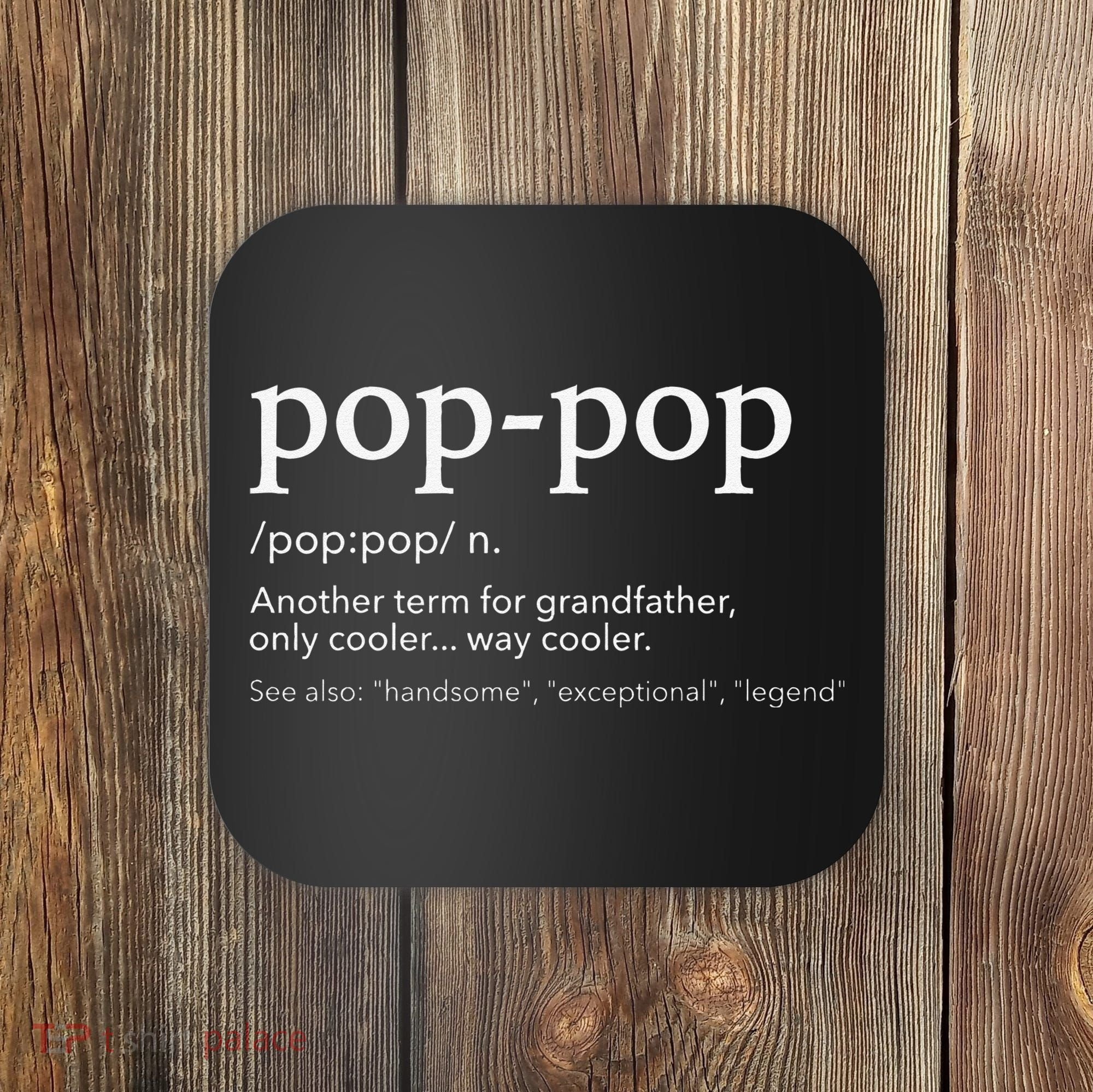 Funny Poppop For Cool Grandpa For Fathers Day Coaster