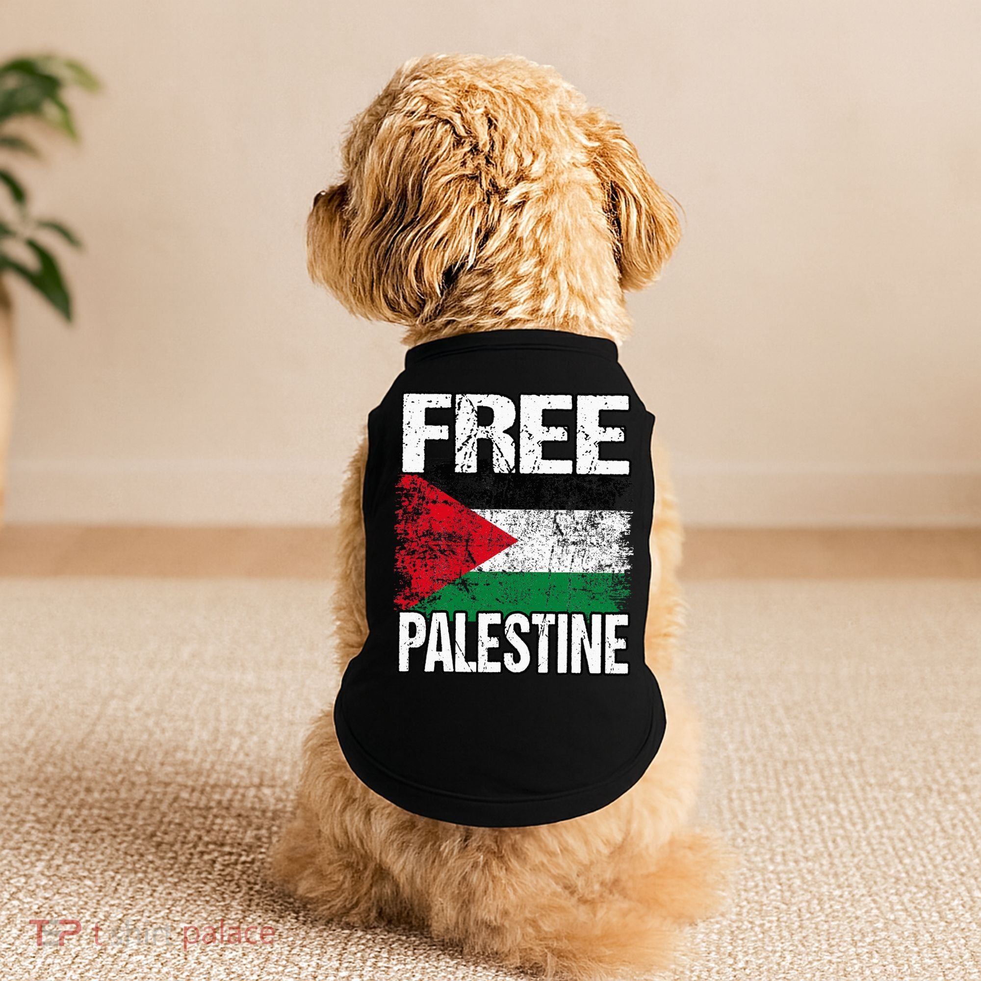 Free Palestine Doggie Tank