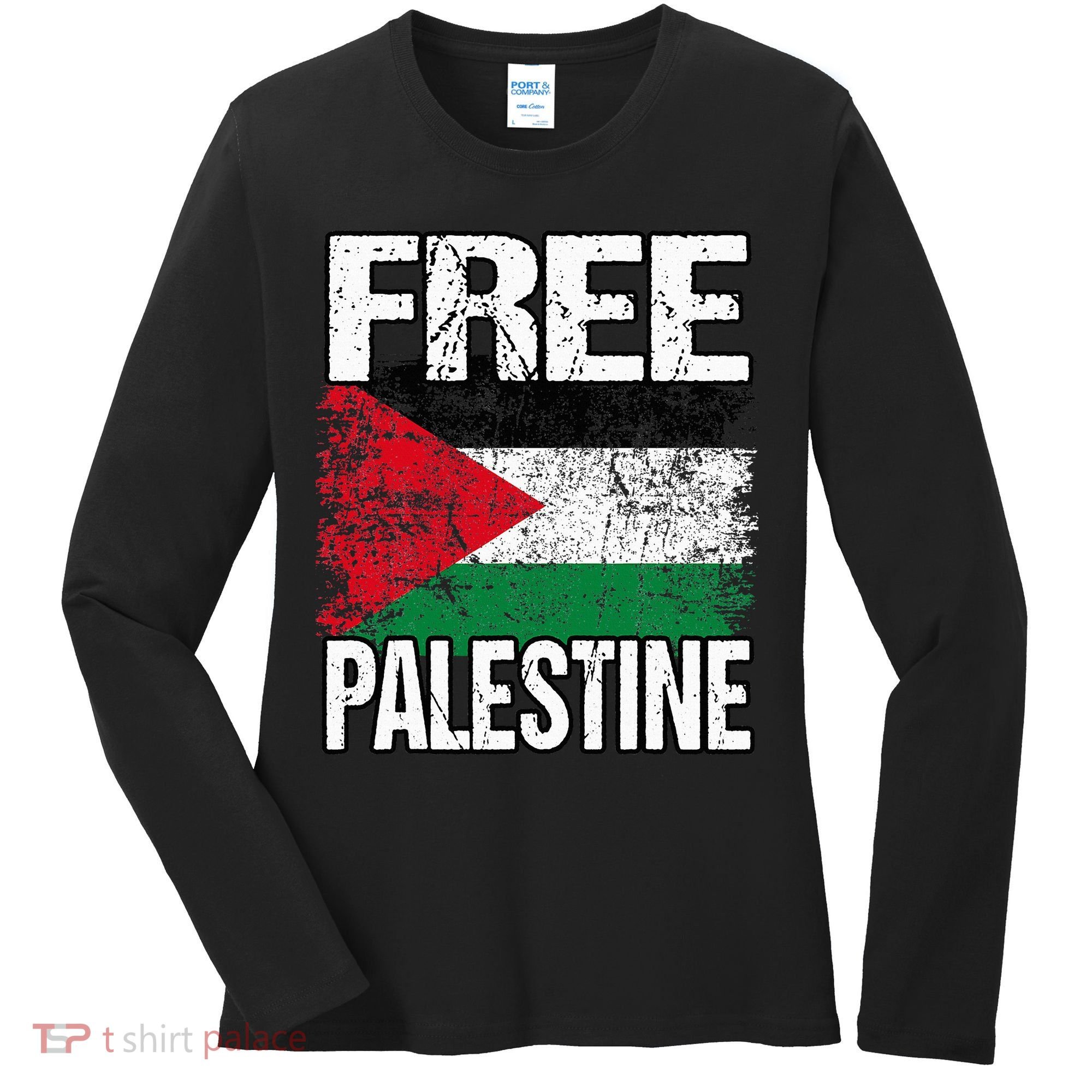Free Palestine Women's Long Sleeve Shirt