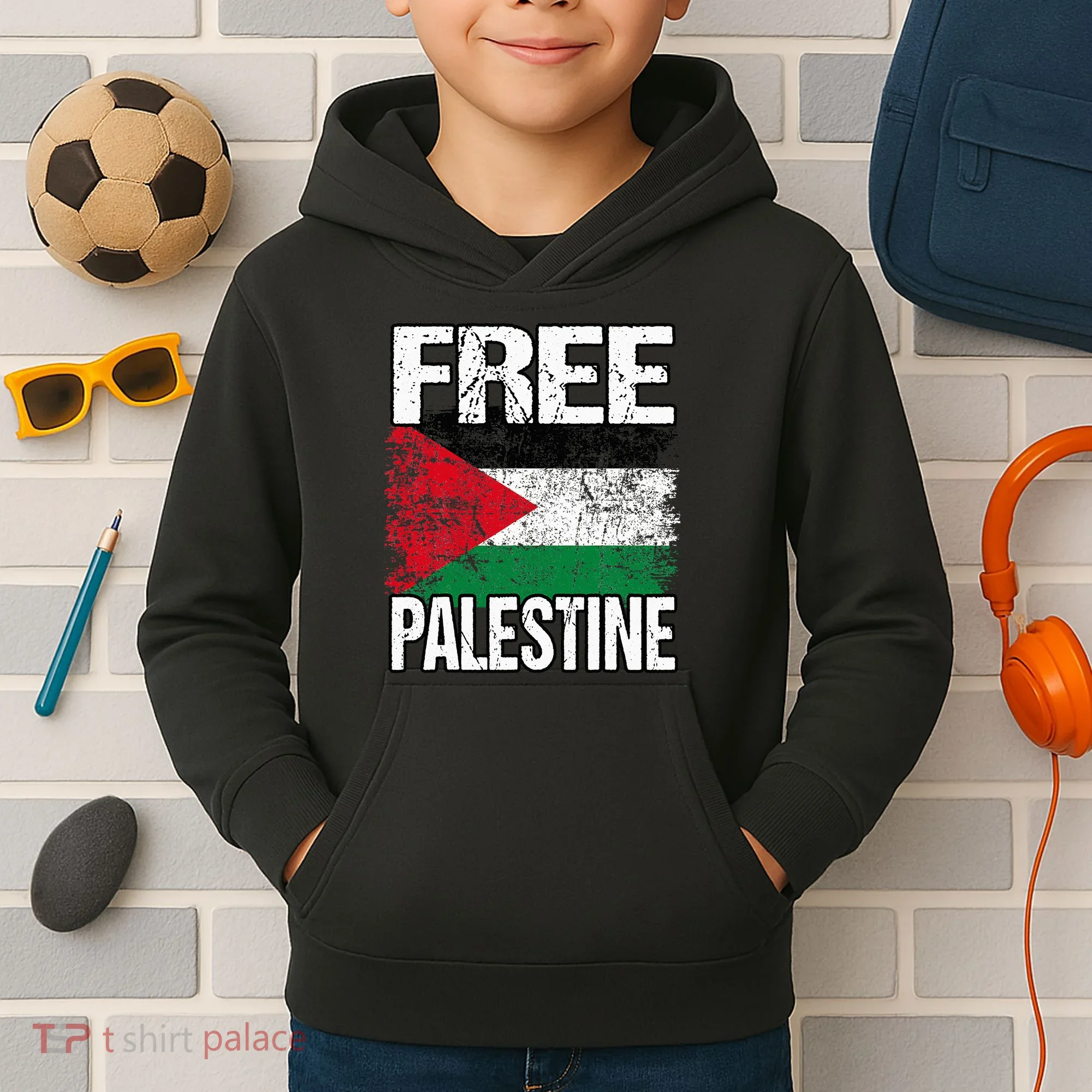 Free Palestine Kids Hoodie
