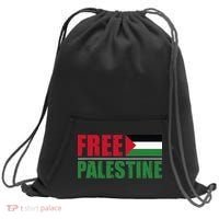 Free Palestine Sweatshirt Cinch Pack Bag thumb 0