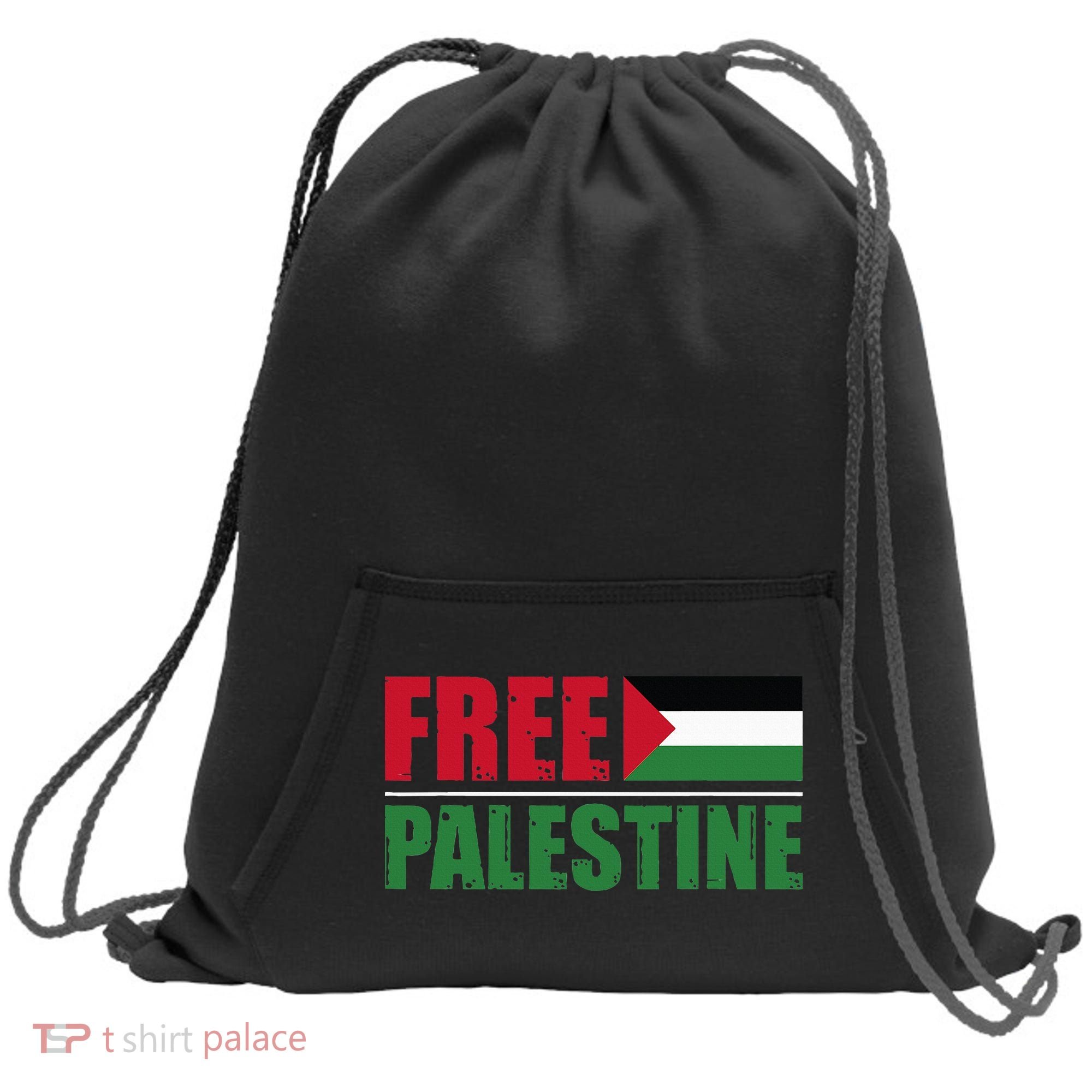 Free Palestine Sweatshirt Cinch Pack Bag