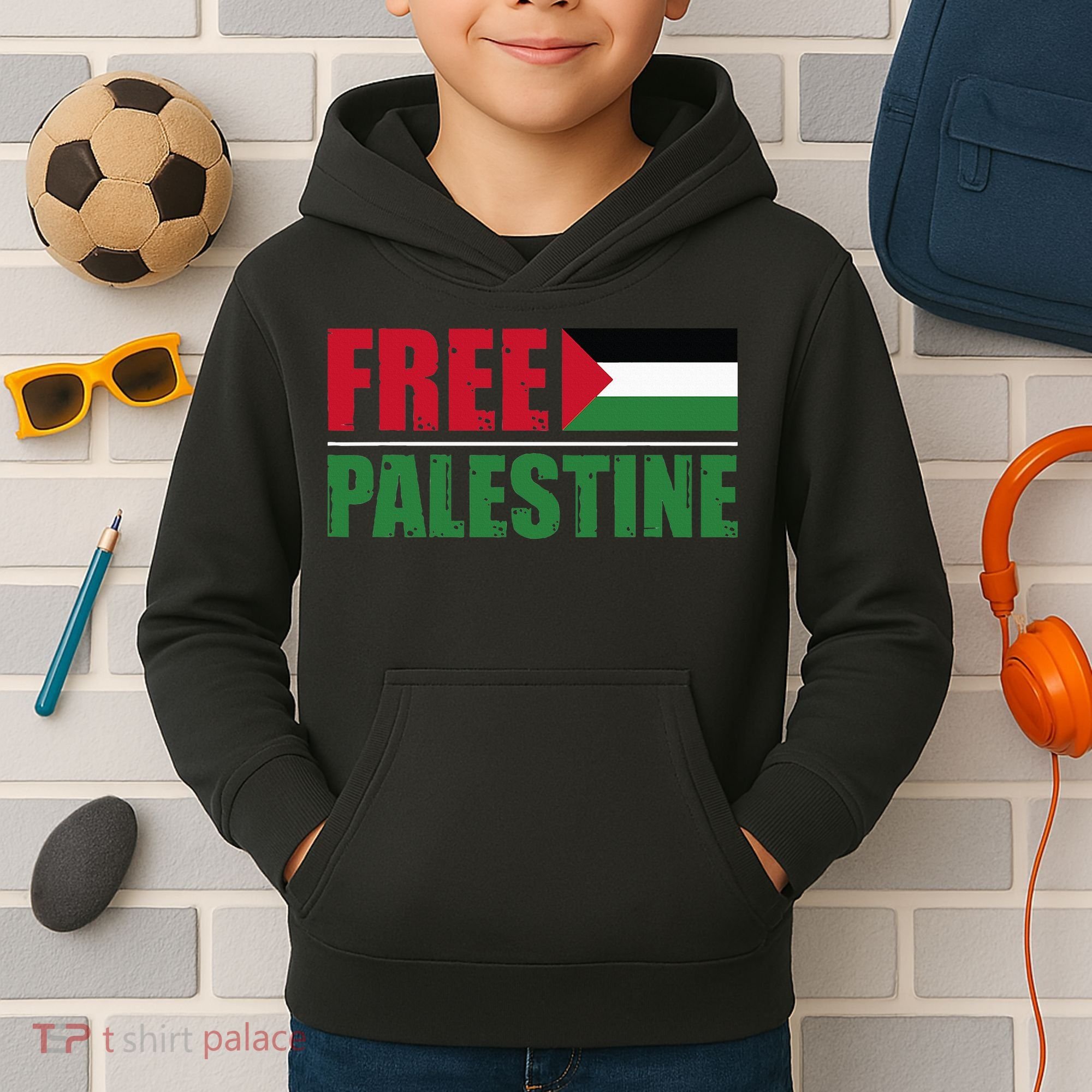 Free Palestine Kids Hoodie