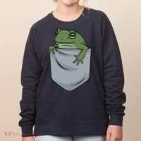 Frog Pocket For A Frog Fan Funny Women's Sweatshirt thumb 0