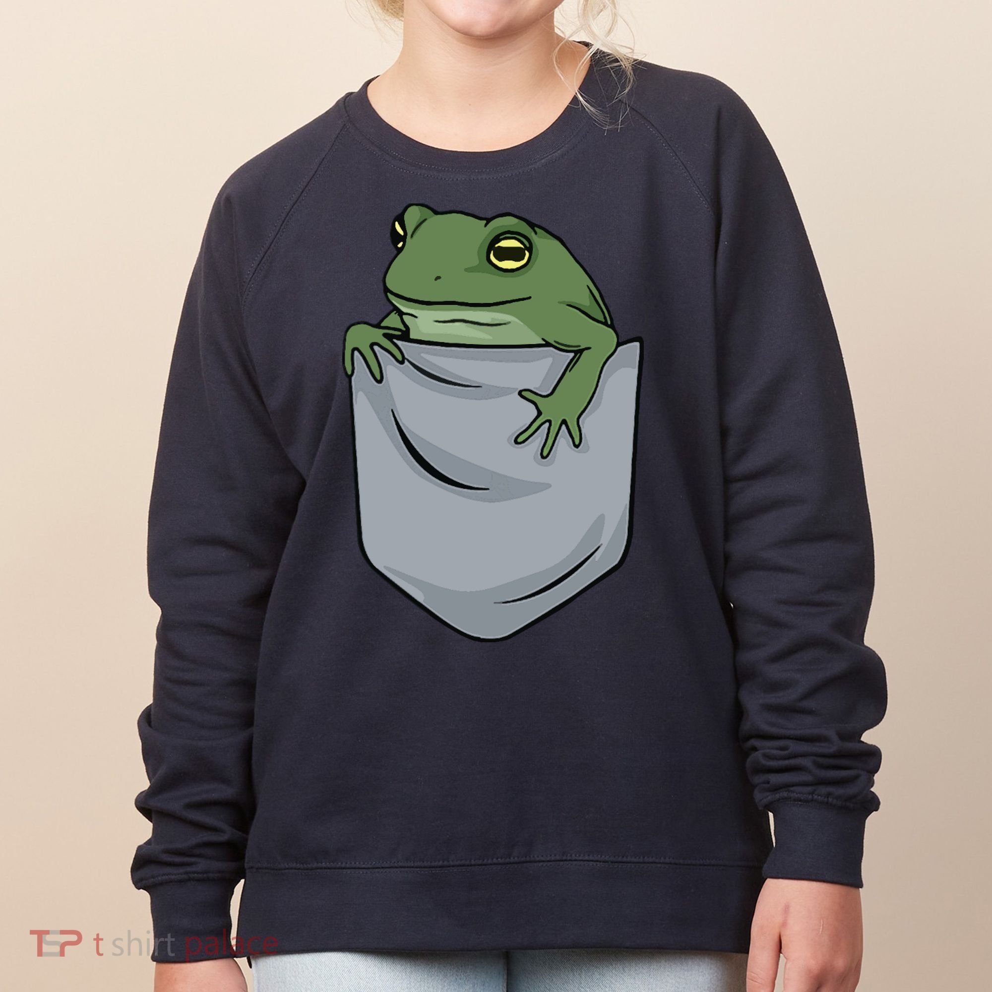 Frog Pocket For A Frog Fan Funny Women's Sweatshirt