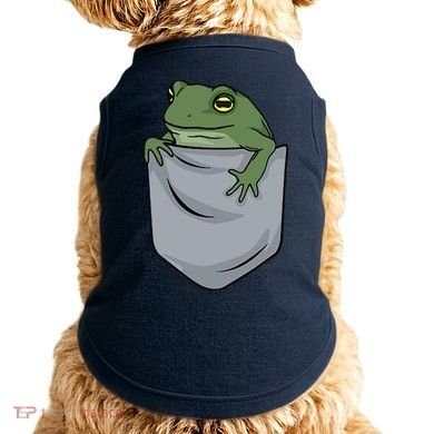 Frog Pocket For A Frog Fan Funny Doggie Tank