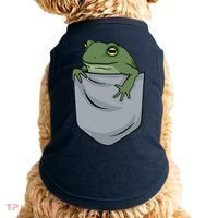 Frog Pocket For A Frog Fan Funny Doggie Tank thumb 0