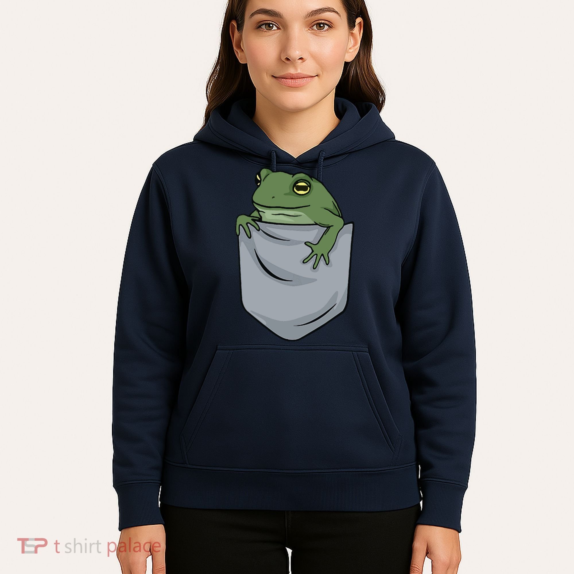 Frog Pocket For A Frog Fan Funny Hoodie