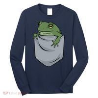 Frog Pocket For A Frog Fan Funny Long Sleeve Shirt thumb 0