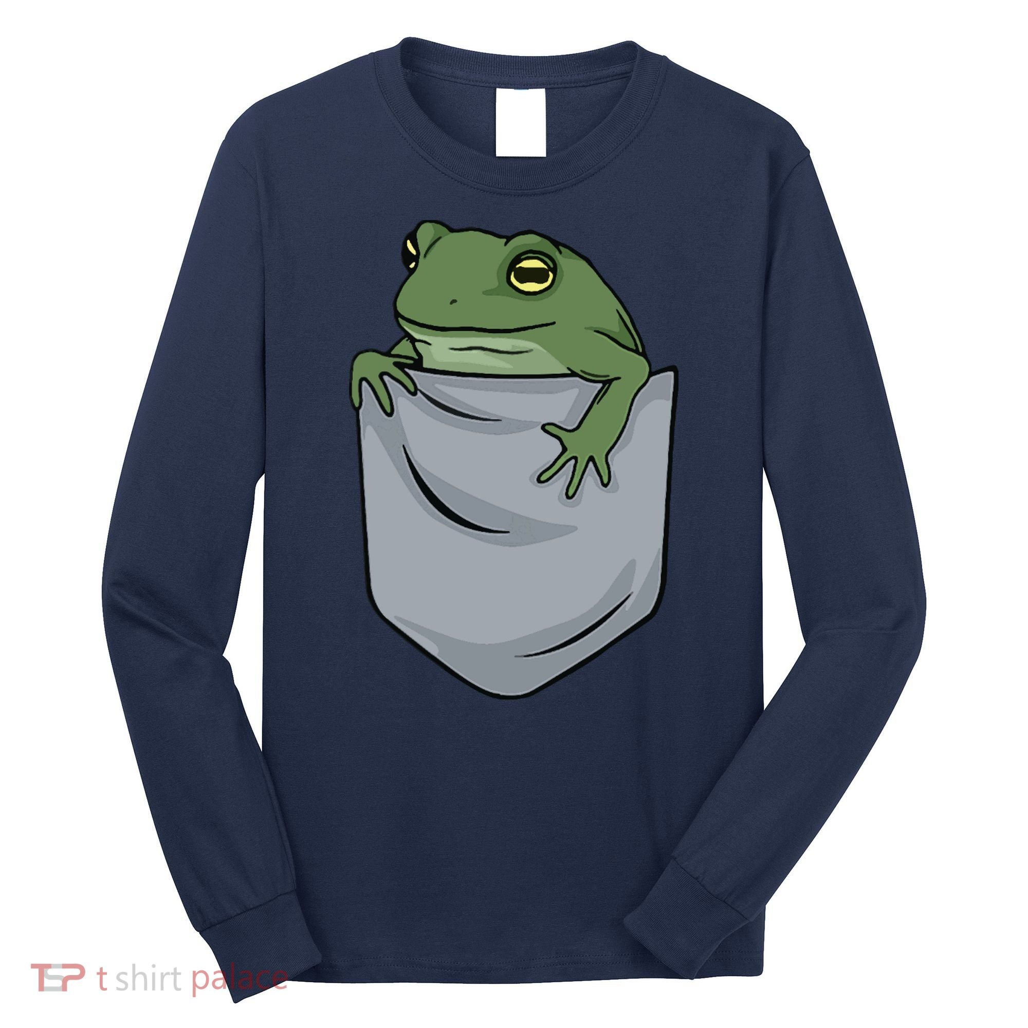 Frog Pocket For A Frog Fan Funny Long Sleeve Shirt
