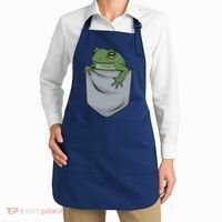 Frog Pocket For A Frog Fan Funny Apron thumb 2