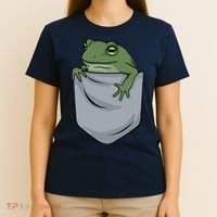 Frog Pocket For A Frog Fan Funny T-Shirt thumb 4