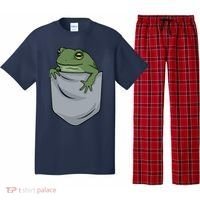 Frog Pocket For A Frog Fan Funny Pajama Set thumb 0