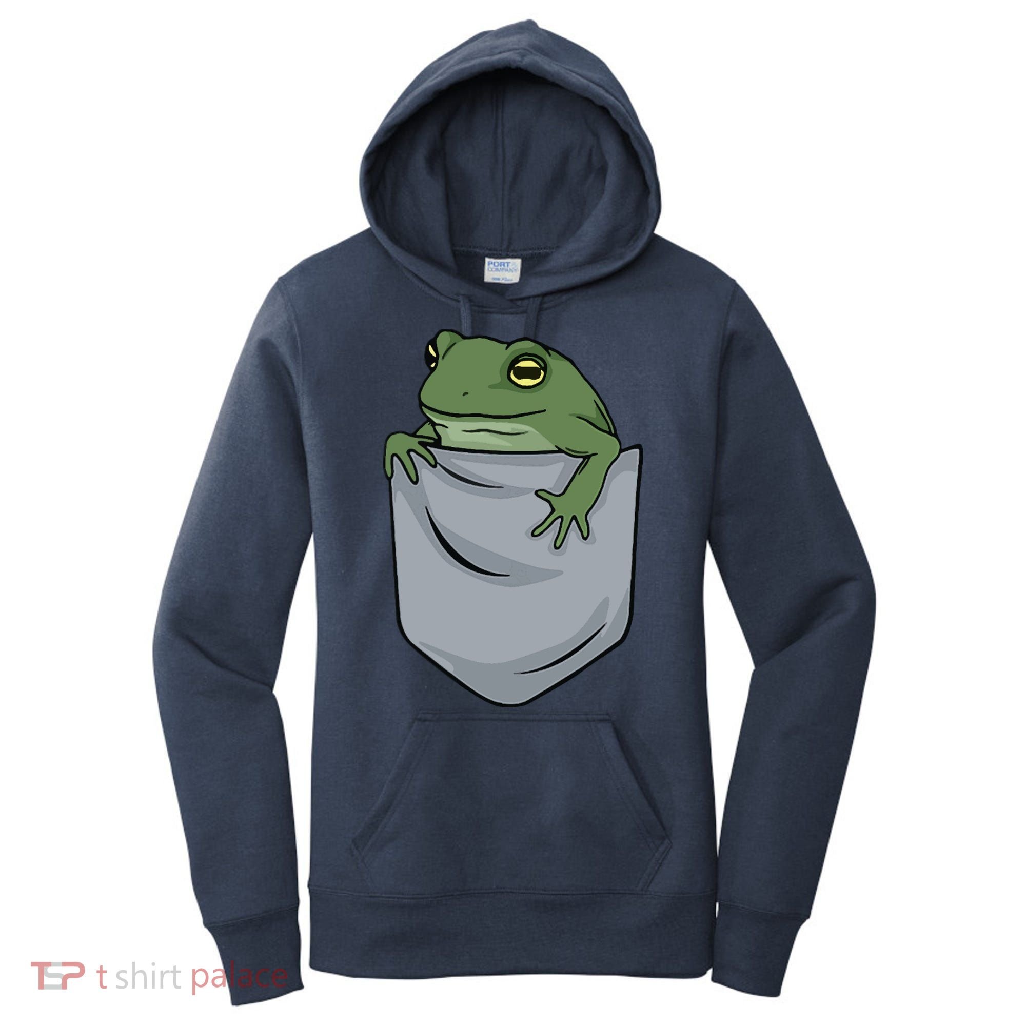 Frog Pocket For A Frog Fan Funny Women's Hoodie