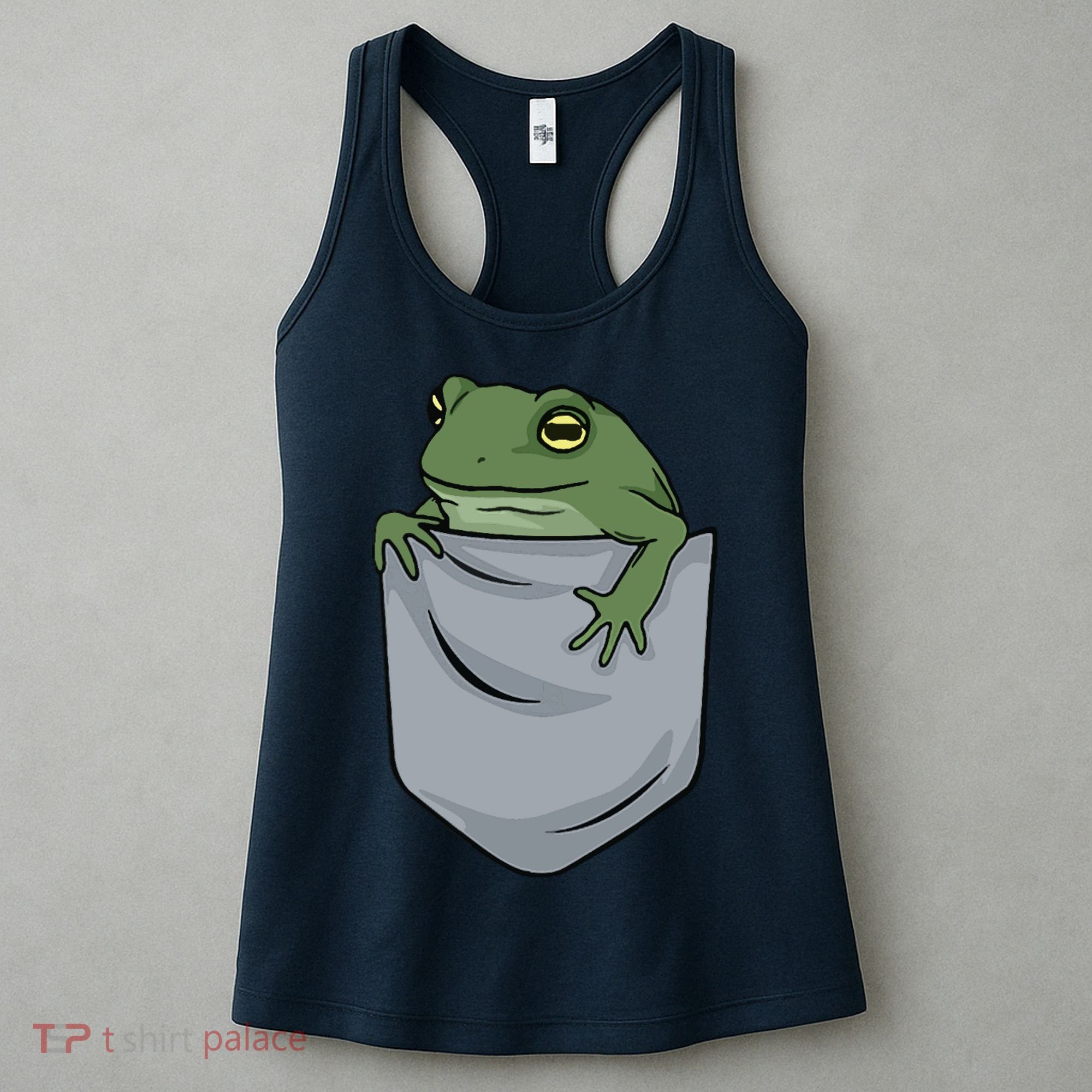 Frog Pocket For A Frog Fan Funny Women's Tank Top