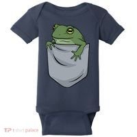 Frog Pocket For A Frog Fan Funny Baby Bodysuit thumb 0