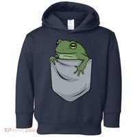 Frog Pocket For A Frog Fan Funny Toddler Hoodie thumb 0