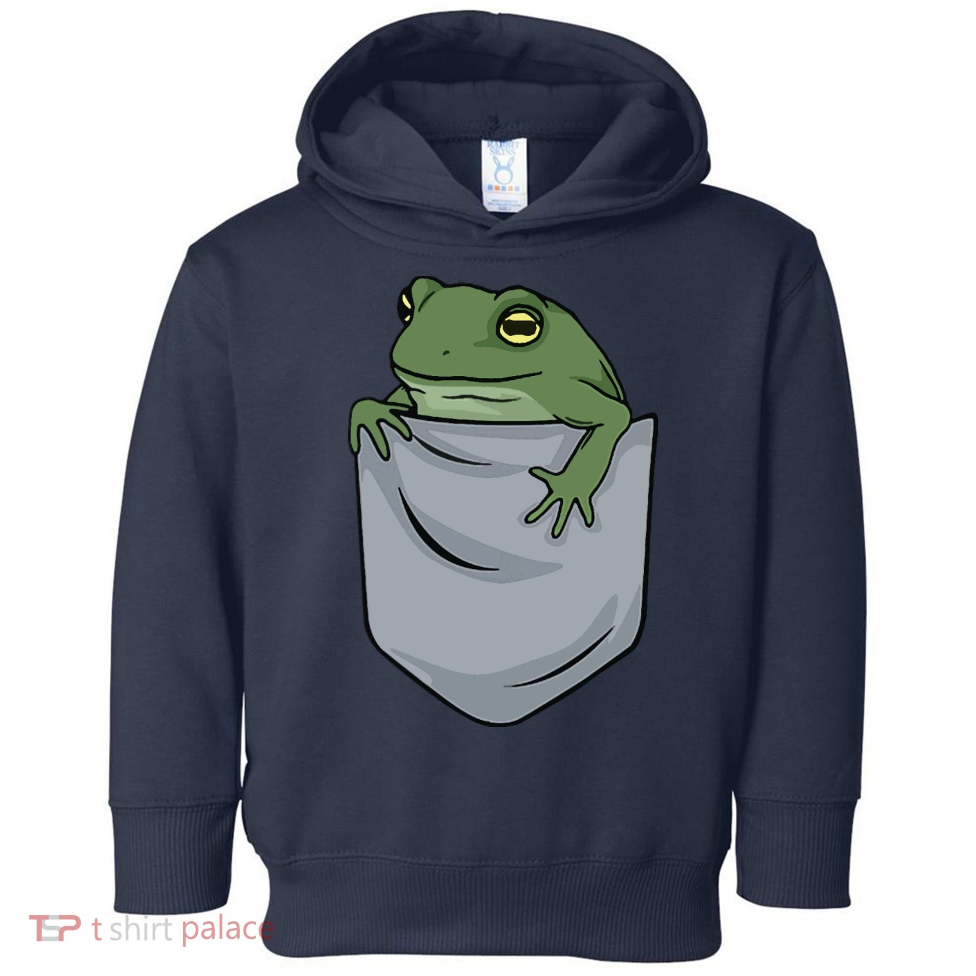 Frog Pocket For A Frog Fan Funny Toddler Hoodie