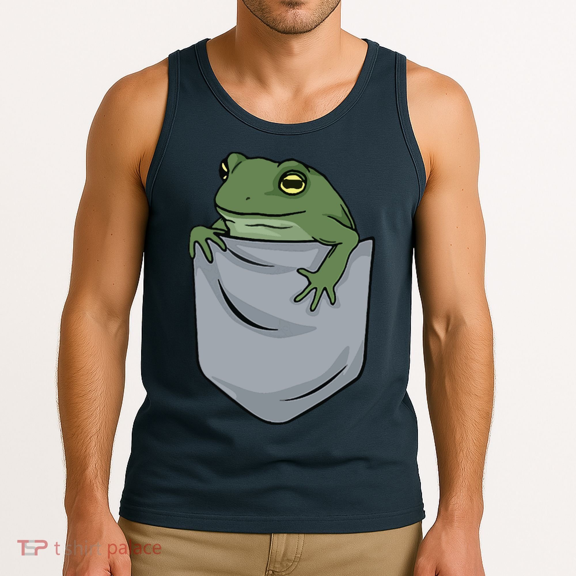 Frog Pocket For A Frog Fan Funny Tank Top