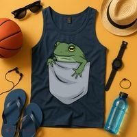 Frog Pocket For A Frog Fan Funny Tank Top thumb 4