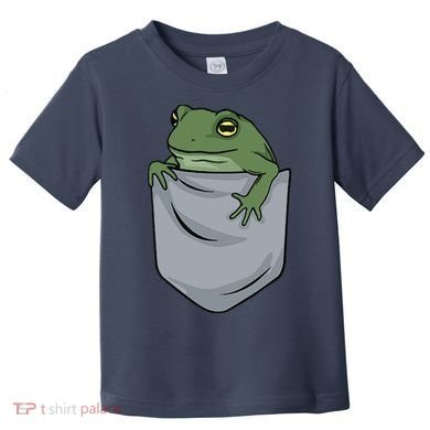 Frog Pocket For A Frog Fan Funny Toddler T-Shirt
