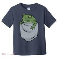 Frog Pocket For A Frog Fan Funny Toddler T-Shirt thumb 0