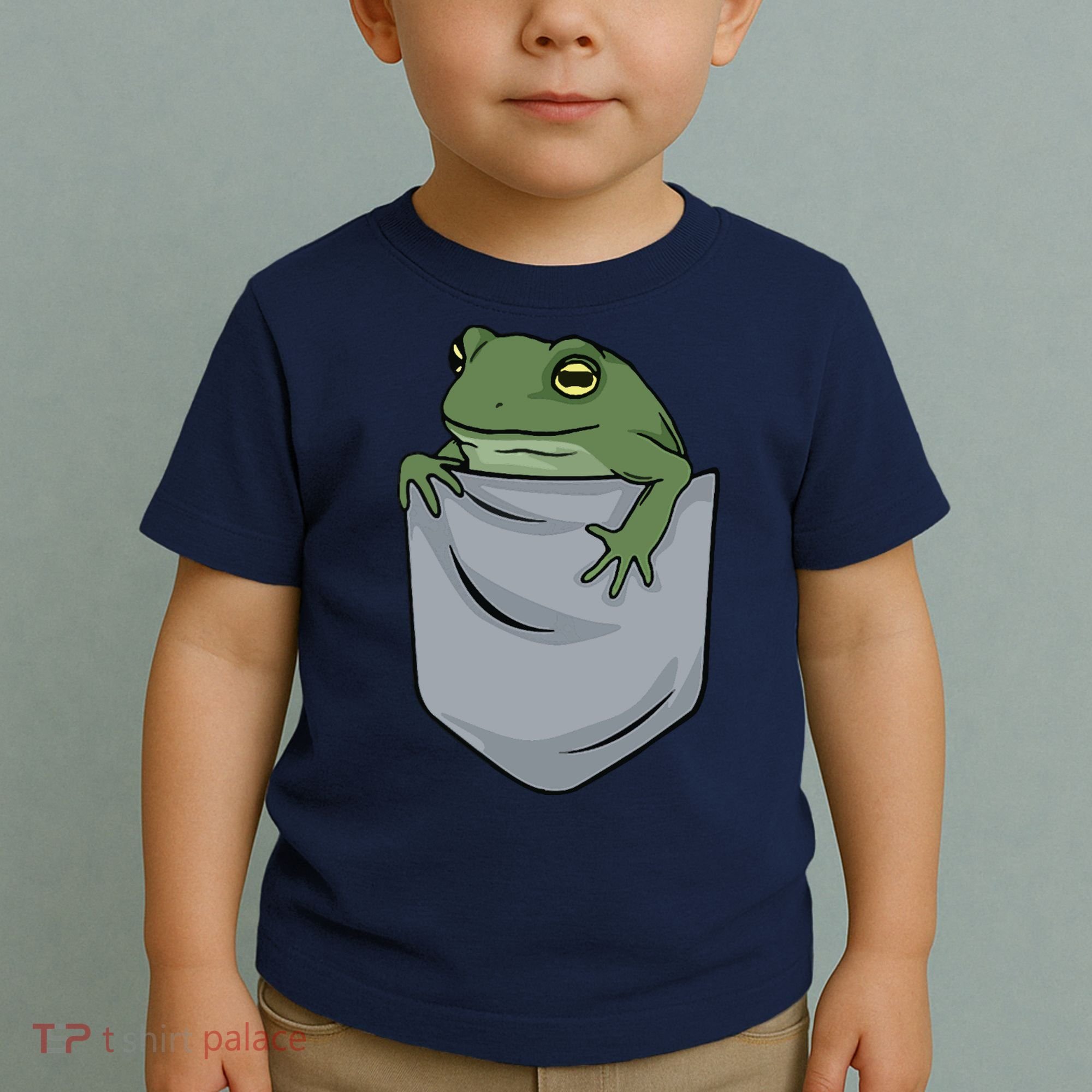 Frog Pocket For A Frog Fan Funny Toddler T-Shirt