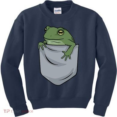 Frog Pocket For A Frog Fan Funny Kids Sweatshirt