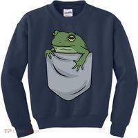 Frog Pocket For A Frog Fan Funny Kids Sweatshirt thumb 0