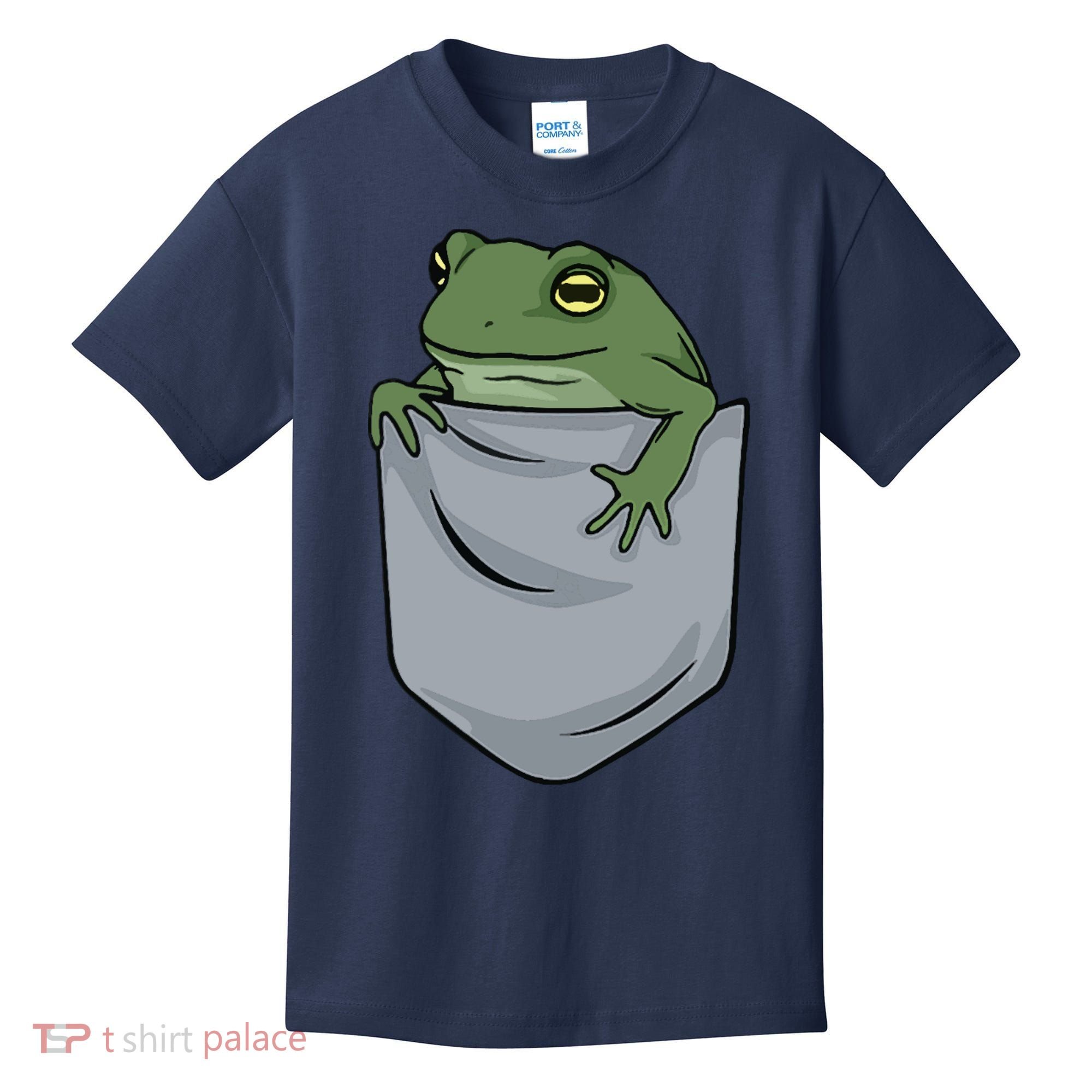 Frog Pocket For A Frog Fan Funny Kids T-Shirt